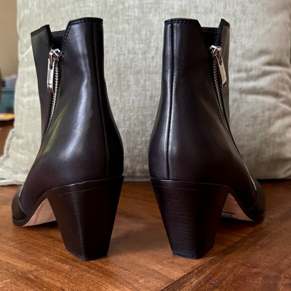 NWOT PAIGE Lia Bootie - Black Leather - Size 9 - Picture 8 of 9